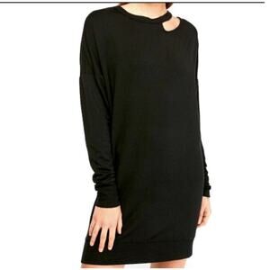Express Cozy Cut-Out Sweatshirt Dress